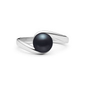 Inel cu perla naturala neagra din argint DiAmanti SK22382R_B-G